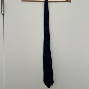 Tie Dior, dark blue with light blue diamonds shape pattern